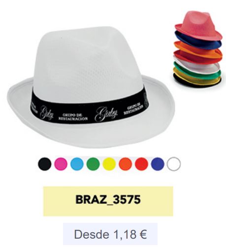 Sombreros personalizados baratos de paja y tela | Desde 0,59€ - Braz 1