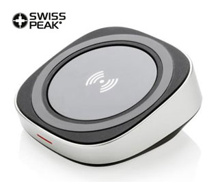 Cargador inalámbrico de carga rápida de 10w de la marca Swiss Peak para regalos para clientes VIP