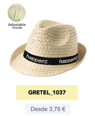 Sombreros personalizados baratos de paja y tela | Desde 0,59€ - Gretel 1