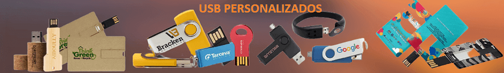USB PERSONALIZADOS con logo para publicidad | Desde 1,48€ - Memorias USB personlizadas