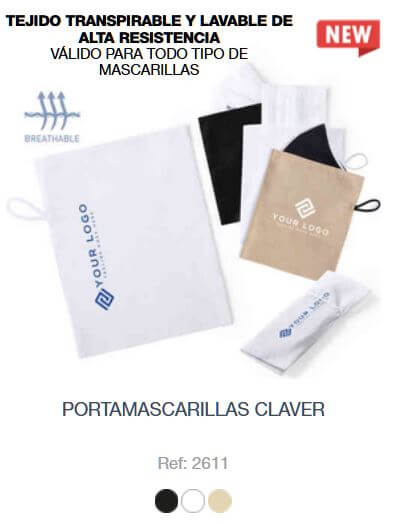 Portamascarillas personalizado - PortaMascarillas CLAVER