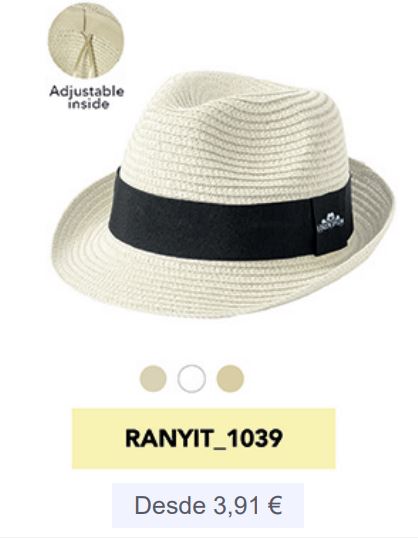 Sombreros personalizados baratos de paja y tela | Desde 0,59€ - Ranyit 1
